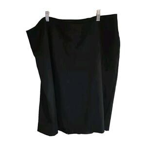 Worthington Black Straight Pencil Career Casual Mini Skirt Womans Plus Size 20W